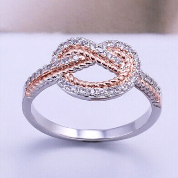 Jewelry - New Two Tone 925 Silver Ring Size 6-10